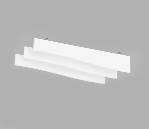 Висящо пано с кука от минерална вата Ecophon Solo Baffle Wave Hook White Fros