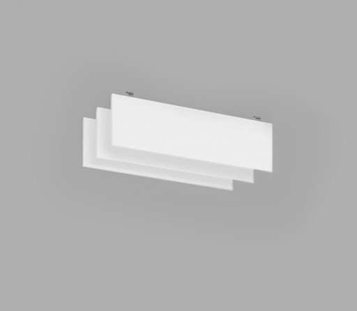 Висящо пано с котва от минерална вата Ecophon Solo Baffle Anchor White Fros