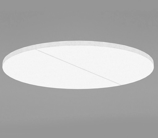 Висящо пано минерална вата Ecophon Solo Circle XL White Fros - 40/Ø1600 мм